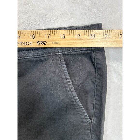 Torrid Shorts Womens 16 Plus Gray Bermuda Flat Front Canvas - Picture 6 of 7